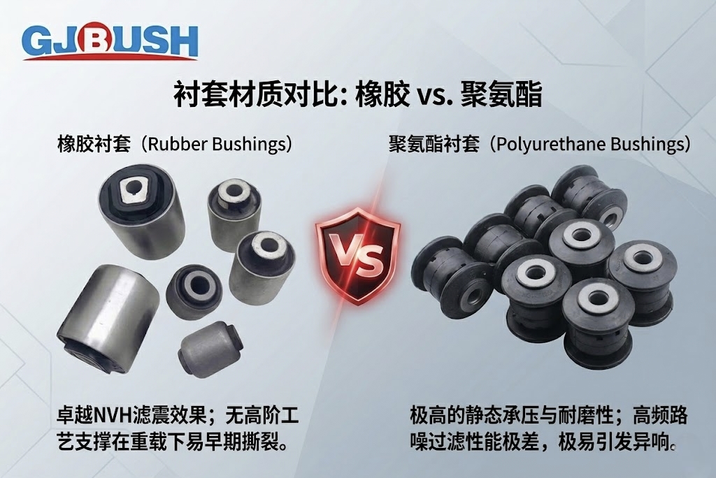 商用车板簧衬套材质对比