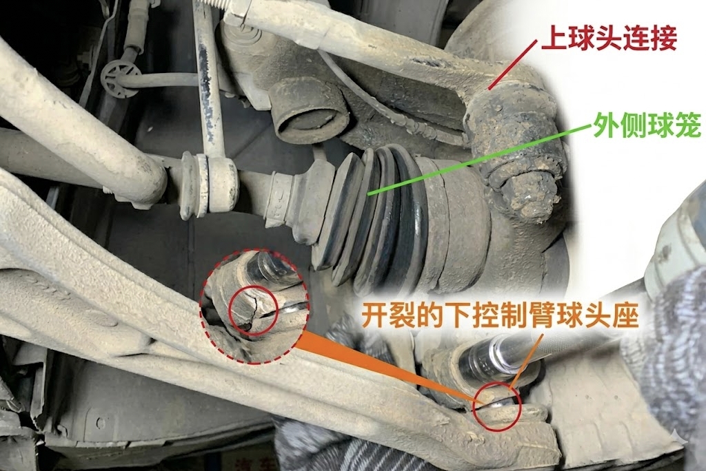 控制臂衬套开裂
