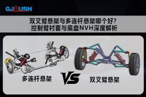 双叉臂悬架与多连杆悬架哪个好?控制臂衬套与底盘NVH深度解析