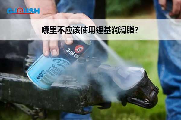 哪里不应该使用锂基润滑脂？